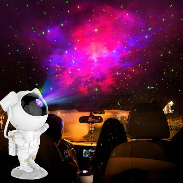  Proyector de galaxia astronauta, luz de proyector de estrellas,  luz nocturna para niños, luz nocturna de techo con estrella de nebulosa con  control remoto, regalos para cumpleaños, día de San 