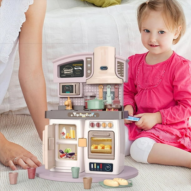 Juego de cocina para , juguetes educativos con pilas, electrodomésticos de  cocina Juego de simulació Baoblaze Juego de cocina para niños