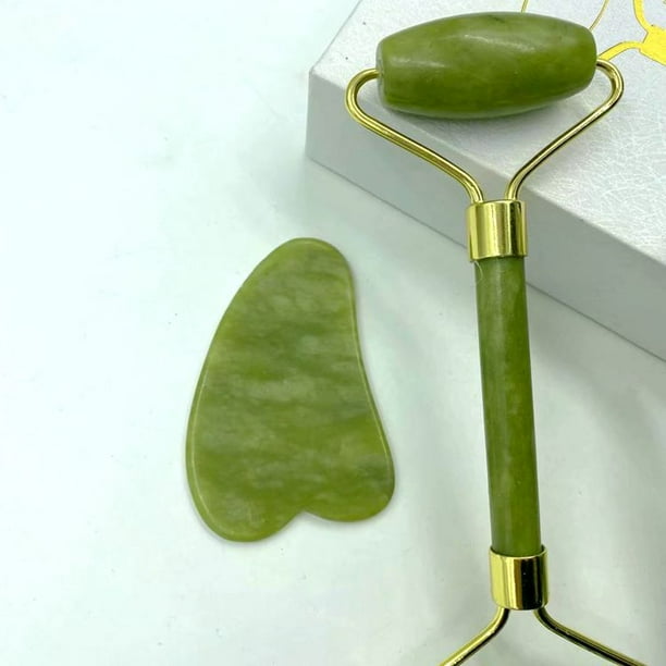 3 Pcs Rodillo De Jade Para Masajeador Facial Gua Sha, Rodillos De Masaje  Facial