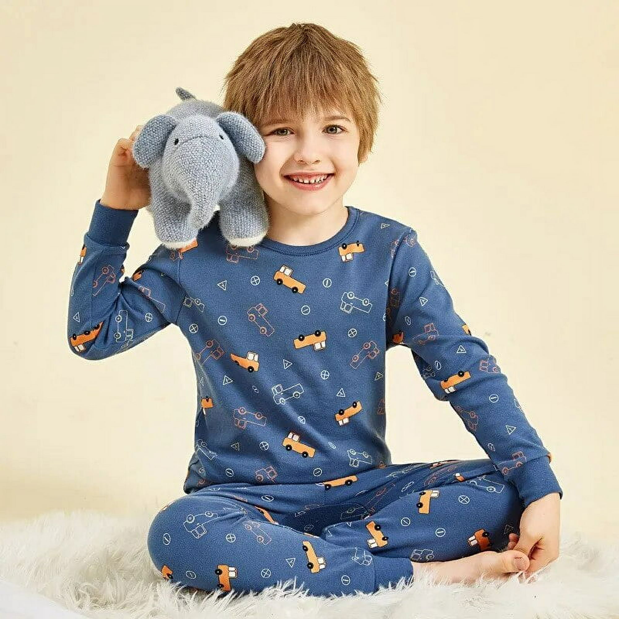 Pijamas de manga larga para bebés, ropa de dormir para niños y  adolescentes, conjuntos de pijamas de algodón para niños de 6, 8, 10, 12  años - AliExpress