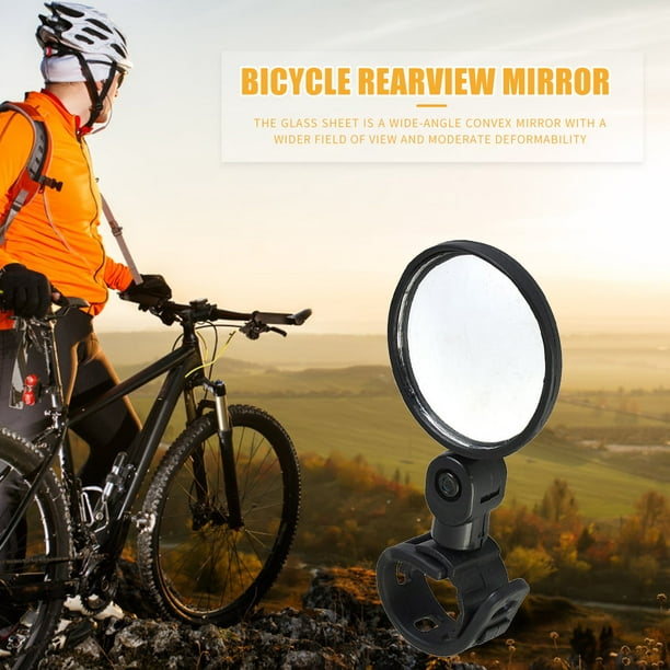 Espejos de bicicleta, manillar retrovisor ajustable de bicicleta de gran  angular, espejo convexo, espejos retrovisores para bicicleta de montaña y