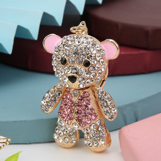 LLavero De Oso De Diamantes De Imitación, Accesorios Para Bolso, Colgante  De Bolso De Oso Bonito De Metal, Llavero De Coche, Regalo De Vacaciones, Reg