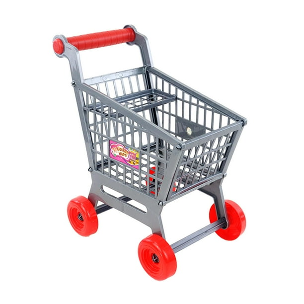 Mini Carro de Mano de Supermercado de 2 Niveles, Juguetes de Adorno de  Utilidad de Compras, Carrito de Supermercado de Simulación, Juguetes de  Juego oscuro CUTICAT carrito de compras juguetes