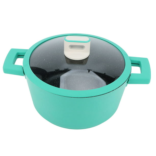  XiangYan Home olla de hierro fundido esmaltado en forma de  corazón para estufa de gas y cocina de inducción, 9.2 in, 3,5 L, verde  claro : Hogar y Cocina