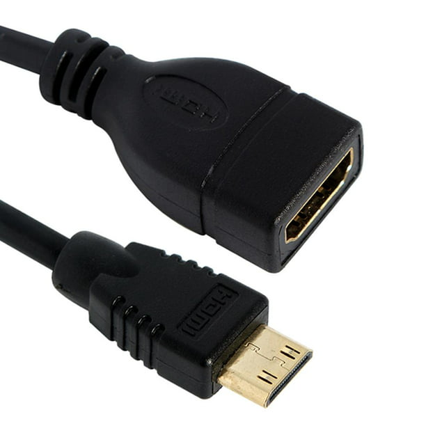 Cable Hdmi Adaptador macho negro compatible con HDMI a doble compatible con  HDMI hembra Cable de conexión Cable de 30 cm Likrtyny Para estrenar