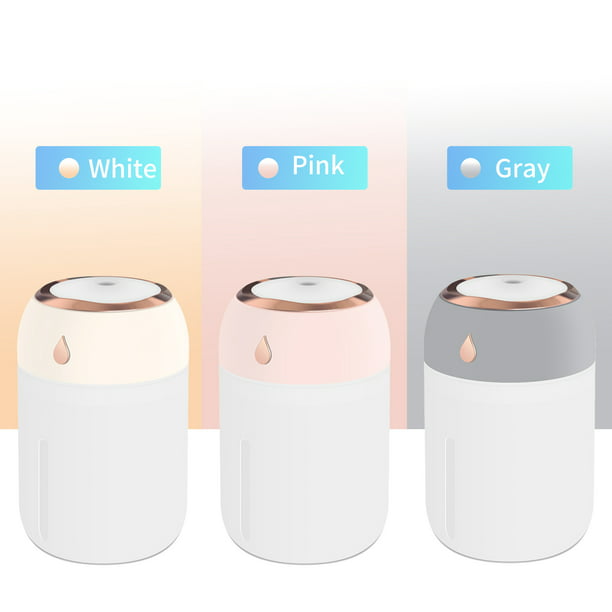 Humidificador de gota de agua con luz, mini humidificador portátil de  niebla, humidificador USB con luz colorida, humidificador silencioso de  niebla