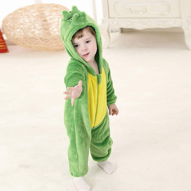Disfraz de dinosaurio para niños pequeños Disfraz de animal mono con  capucha para niños Halloween - A-Rosa 0-3 meses Kuyhfg Sin marca