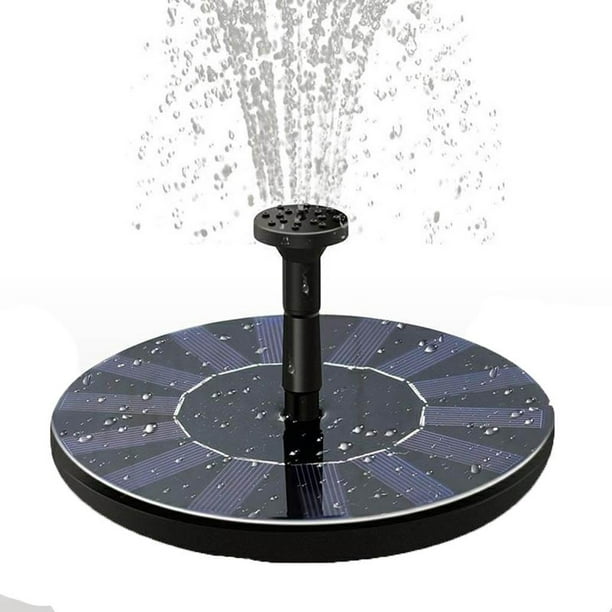 Fuentes de agua solares para exteriores, bomba de fuente solar para baño de  pájaros, bomba solar de fuente de estanque de 1.6 W para decoración de