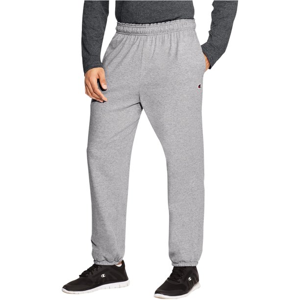 Champion Jersey Casual Jogger Pantalones para Hombre Gris X