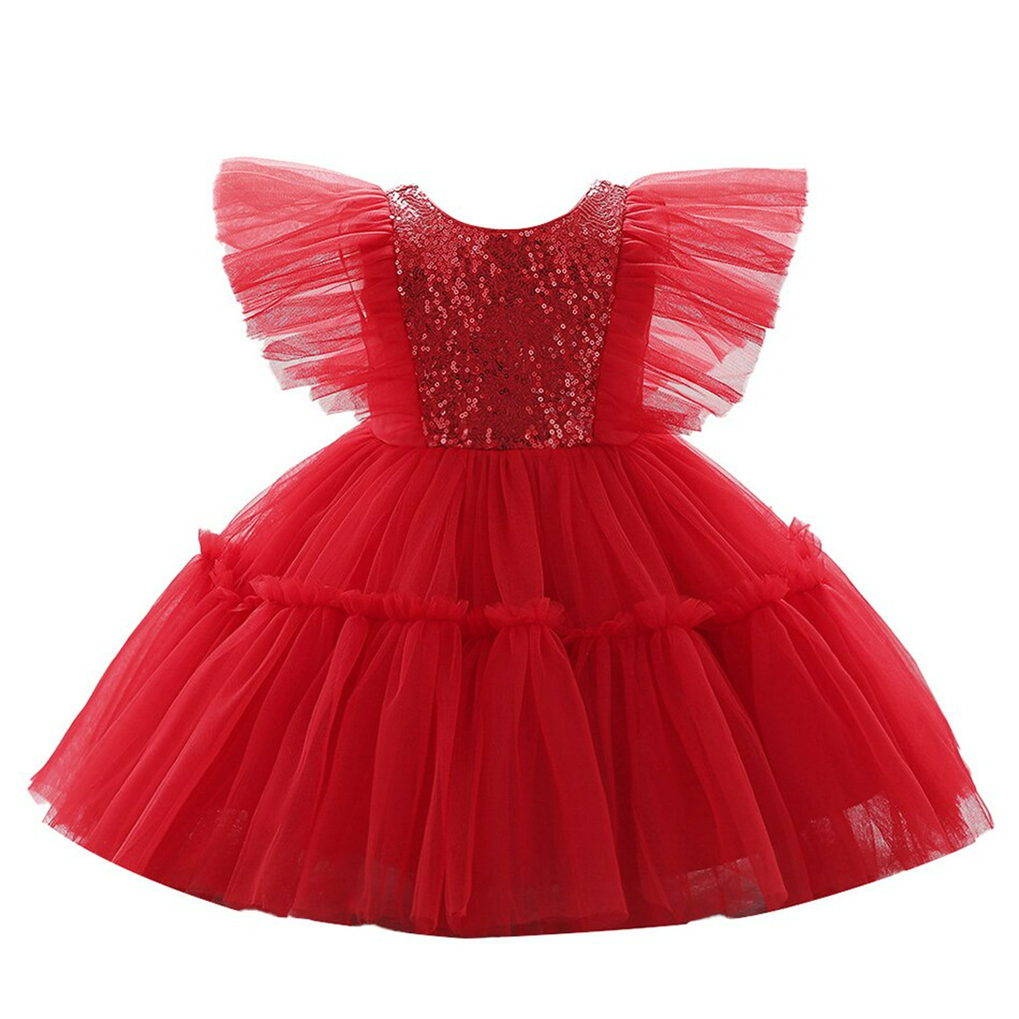 Vestido de baile de lujo para fiesta de cumpleaños, vestidos cortos de  desfile para niñas con lazo y faja, vestido Formal para ocasiones  especiales para niños - AliExpress