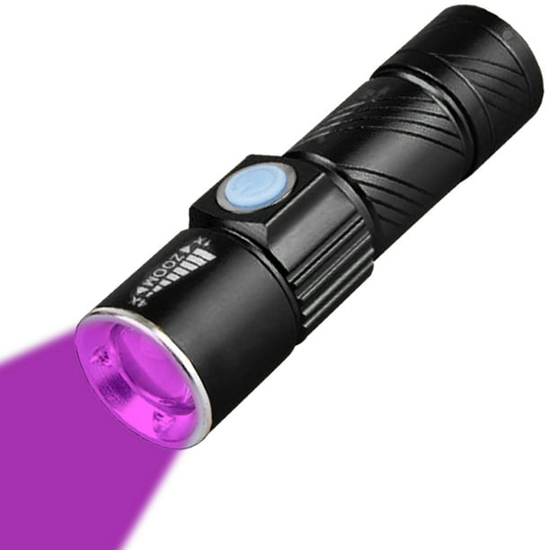 Linterna De Luz Negra UV UV Linterna LED Portátil Mini Luz De Trabajo  Portátil Lámpara De Identificación De Producto Negro De 5,2 €