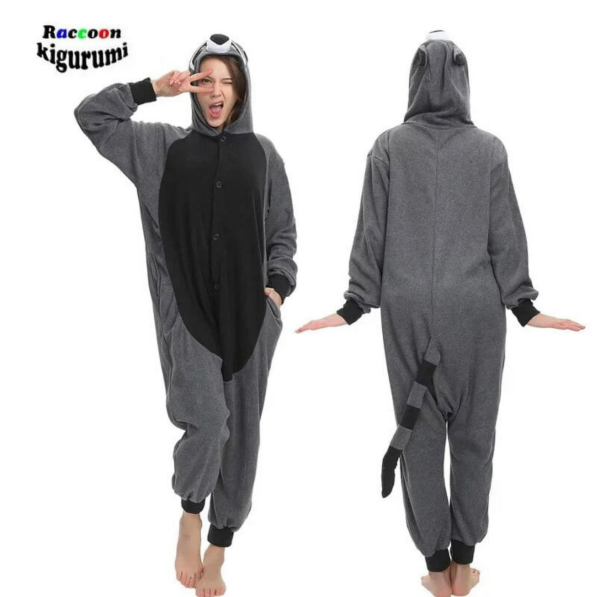 Pijama de una pieza para hombres, Kigurumi animal (traje xxl 180-200cm)  onesie para adultos Traje de pijama de cuerpo completo de las mujeres
