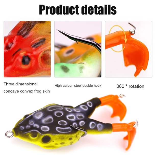 6cm 6g Topwater Triple Hooks Señuelos Cebo de pesca artificial