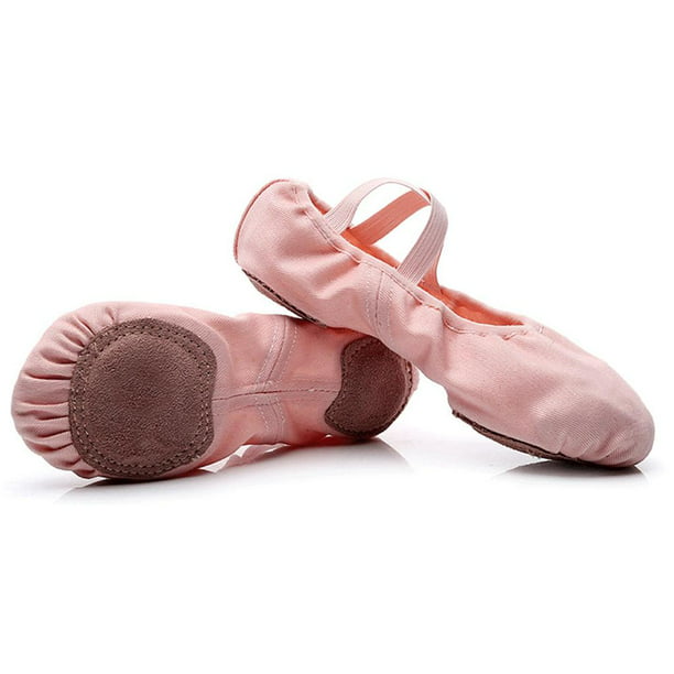 Zapatillas de ballet de lona ligeras para niñas, zapatillas de ballet para  y mujeres, zapatos de yoga Pink_32 Colcomx ballet pointe zapato de las