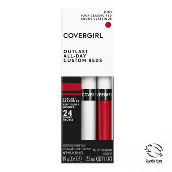 covergirl outlast allday lip color custom reds your classic red1 set