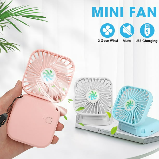 Mini ventilador portátil de mano para el hogar, oficina, viaje.