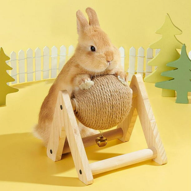Alfombra magica de madera para conejos y roedores