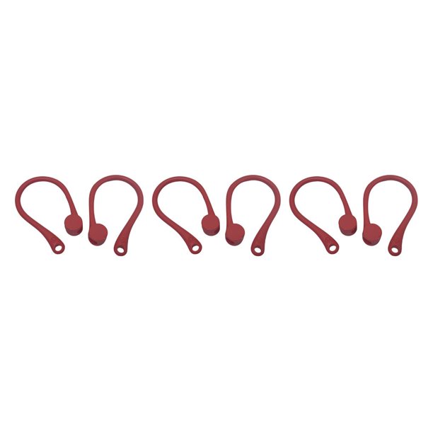 Sidaley Gancho antipérdida para auriculares Auriculares compatibles con  Bluetooth Gancho antipérdida Auriculares inalámbricos Gancho anticaída,  rojo Rojo 2piezas Sidaley