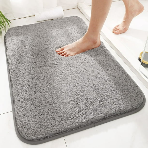 Alfombra de baño de microfibra antideslizante que absorbe el agua, alfombra  de baño para sala de estar, alfombra de piso de 23.6 x 70.9 in, alfombra