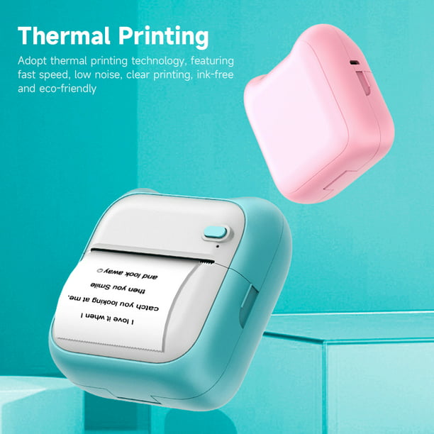 TOTITOM Mini impresora de bolsillo de la forma del panda, impresoras  portátiles multifuncionales del recibo de la impresora térmica del bolsillo  de HD
