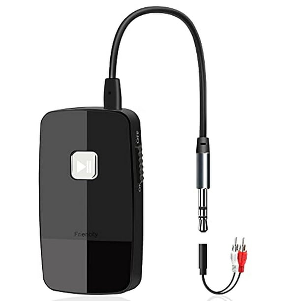 Receptor Bluetooth Audio, Adaptador Bluetooth 5.0 Cable , Cancelación de  Ruido, Enlace Dual Receptor Macarena Receptor bluetooth