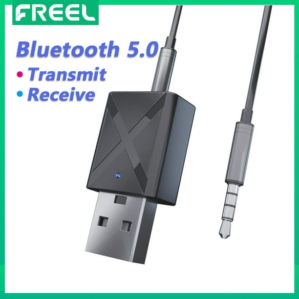 Bluetooth 5.0 2in1 Transmisor Receptor Coche Adaptador de audio inalámbrico  USB