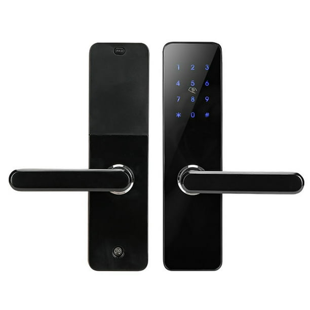 Cerradura de puerta digital, cerradura de puerta sin llave inteligente con  tarjeta IB para puerta exterior 4.331 x 1.772 x 0.709 in