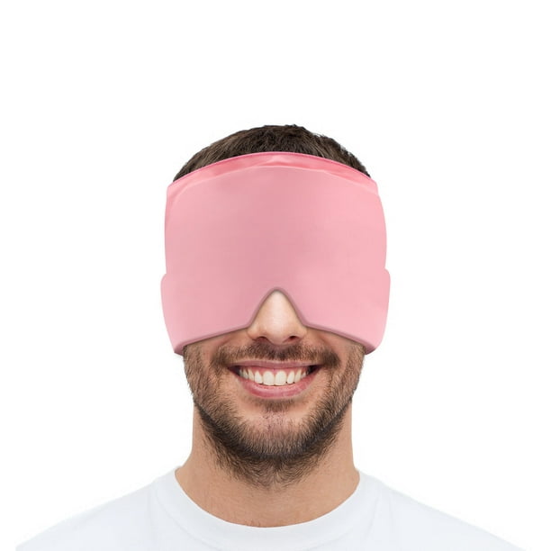  Gorro para aliviar el dolor de cabeza de migraña, envoltura  mejorada sin olor para migraña, sombrero de alivio del dolor de cabeza para  migraña, máscara de gel para ojos y dolor