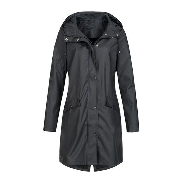 UNIQUEBELLA Chubasquero impermeable para mujer, chaqueta impermeable con  capucha para exteriores, gabardina ligera: : Moda