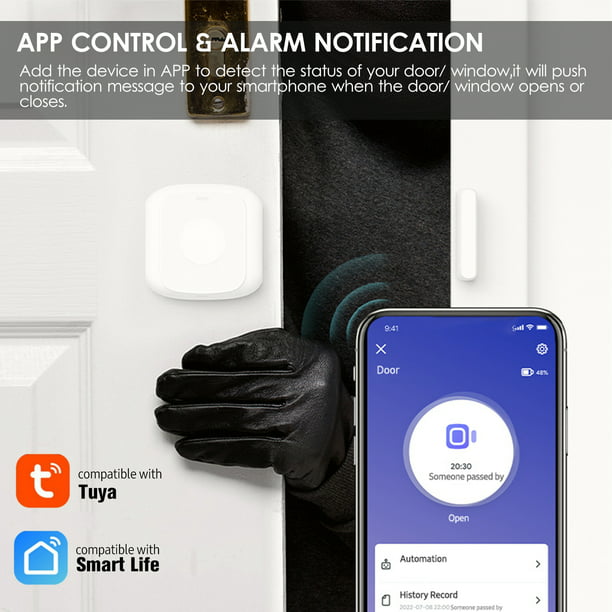 Sensor Puerta Ventana Wifi App Tuya Smart Life Alarma Casa