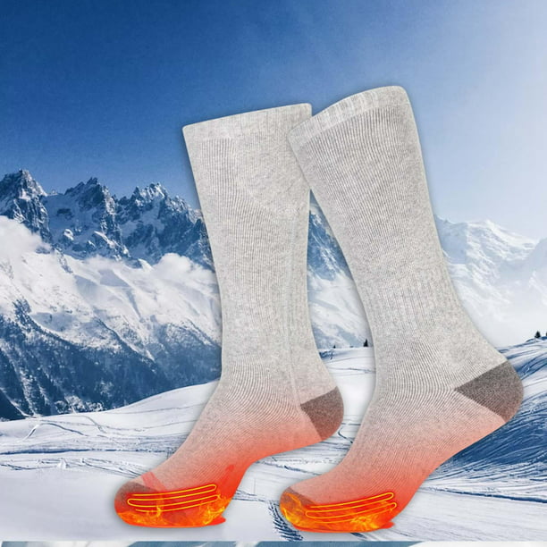 Calcetines calefactables para hombre, calcetines cálidos transpirables para  pies, calcetines de invi shamjiam Calcetines calentadores de pies