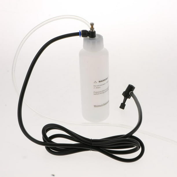 ABN Kit de purga de frenos, 1 litro - Purgador de frenos al vacío, kit de  purga de líquido de frenos Kit de purga de frenos Bomba de freno para una