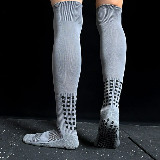 Calcetines de fútbol antideslizantes para hombre y mujer, medias