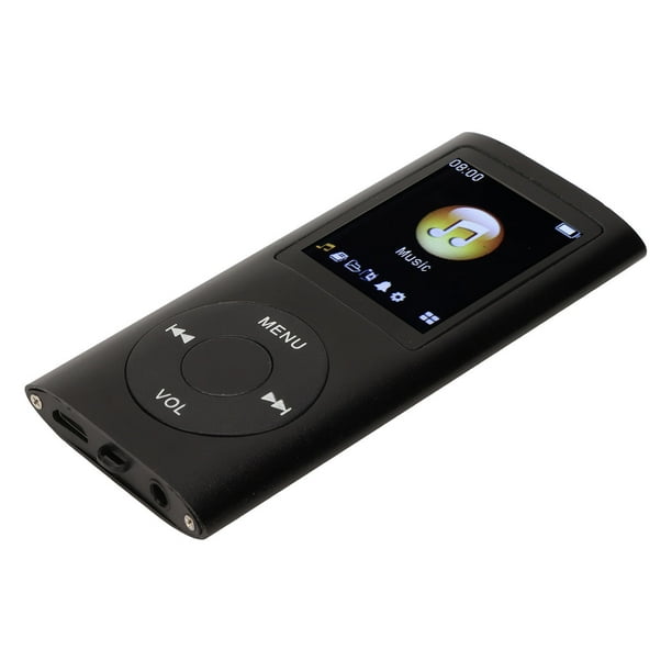 Reproductor de MP3, reproductor de música MP3 portátil sin pérdidas delgado  con auriculares, pantalla LCD de 1.8 pulgadas, reproductor de música