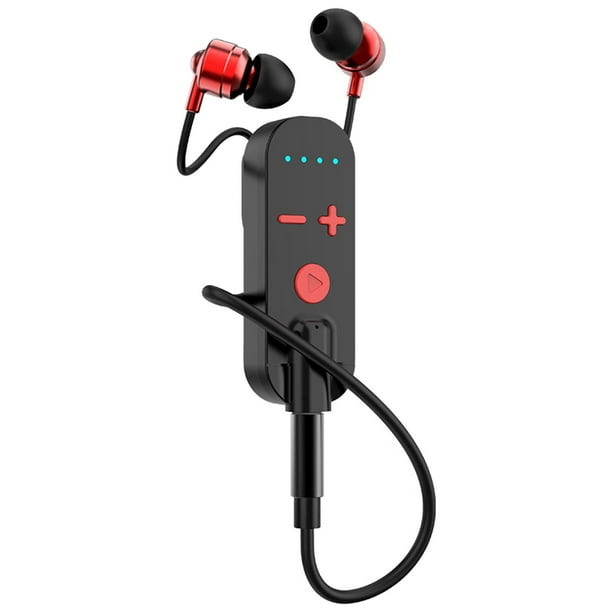 Auricular estéreo inalámbrico Bluetooth Auriculares inalámbricos Rojo-Negro