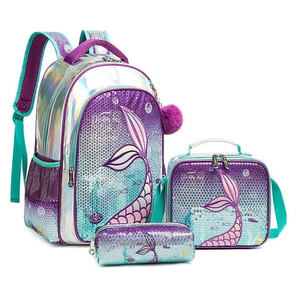 BIKAB-mochila escolar de lentejuelas para niñas, Bolsa Escolar con