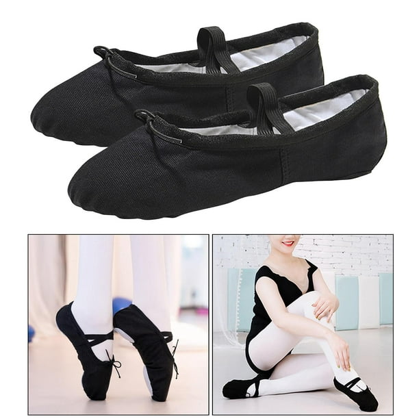 Zapatillas de Ballet de Lona Ligeras para Niñas, Zapatillas de Ballet para  , Mujeres, Zapatos de Yog Baoblaze ballet pointe zapato de las mujeres niña