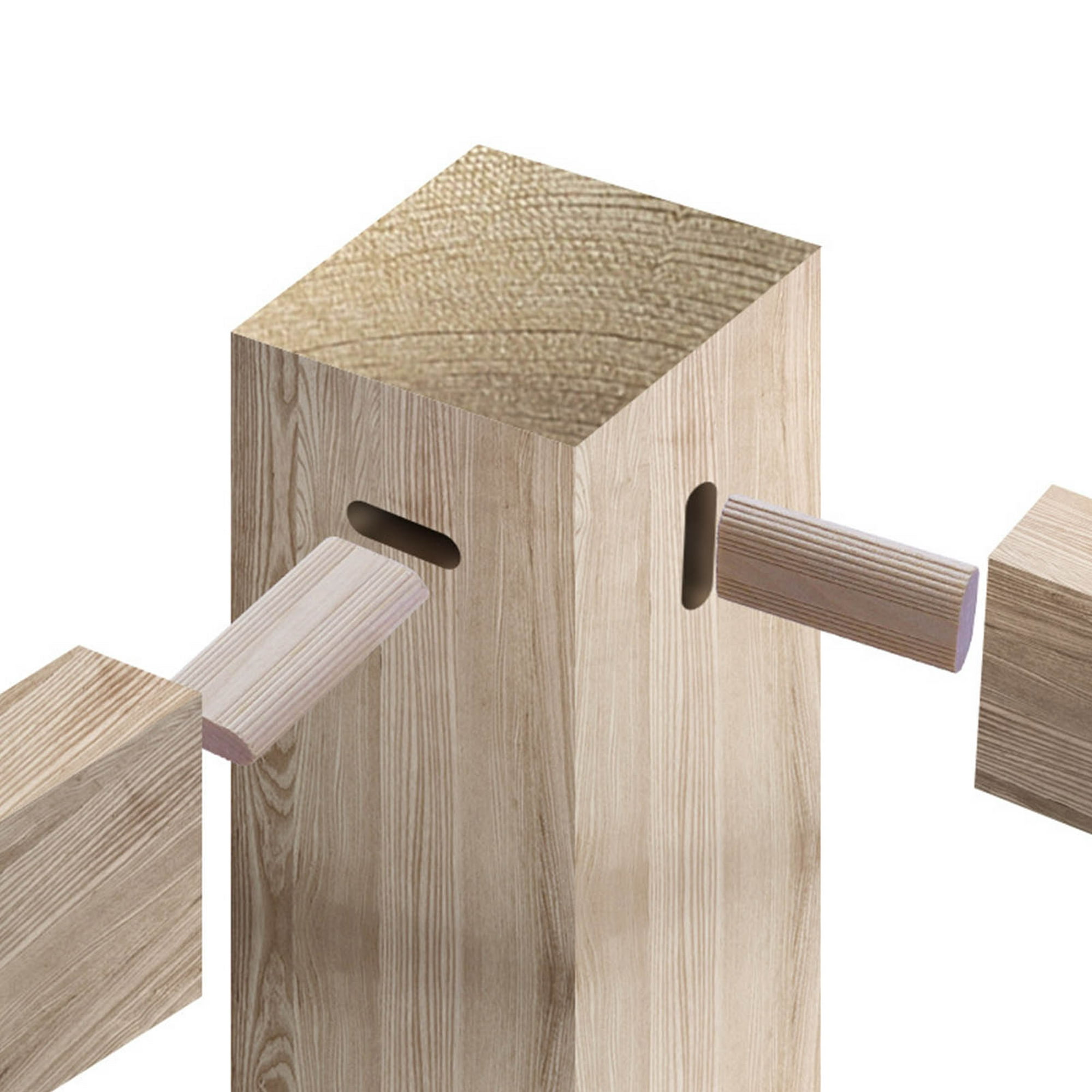  50 piezas de espiga de dominó de 0.394 x 1.969 in, espiga de  madera plana, bloque de inserción de espiga de madera de haya maciza para  carpintería, muebles, empalme, gabinete, fabricación