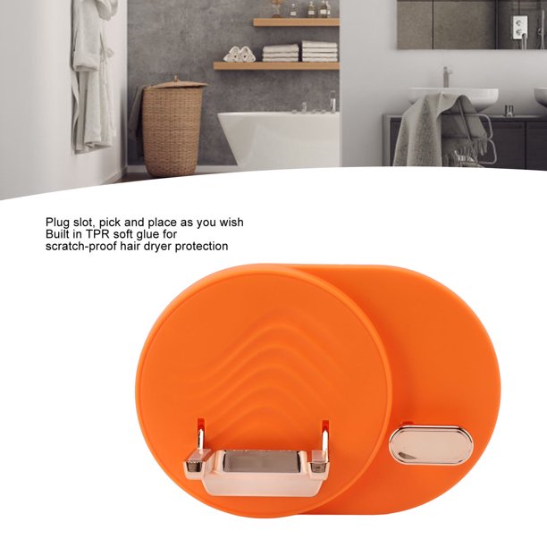 Soporte para secador de pelo, secador de pelo, soporte para secador de  cabello, soporte para montaje en pared, estante de almacenamiento para baño