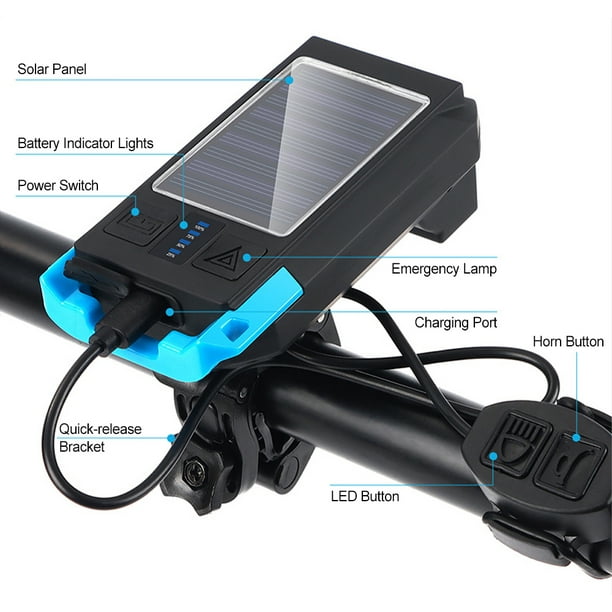 3000mAh Linterna Recargable Impermeable Solar Lampara USB