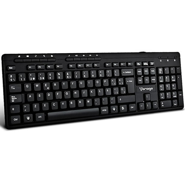 Mitzu® Kit de teclado y mouse multimedia para PC inalámbrico 10 m