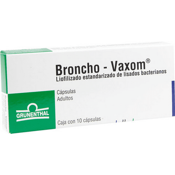 Broncho-Vaxom 7 mg, adulto 10 cápsulas