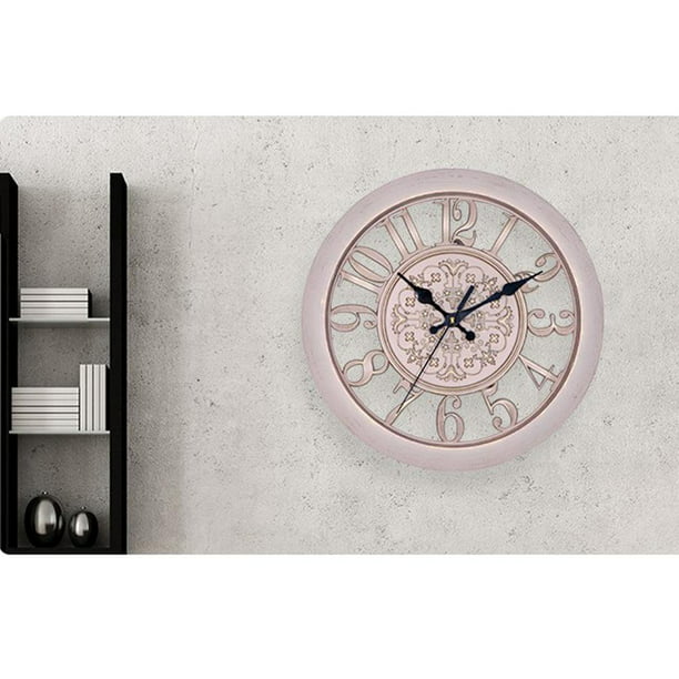 幸せな風 Relojes de Pared, Números rusos Gigantes Bricolaje Reloj