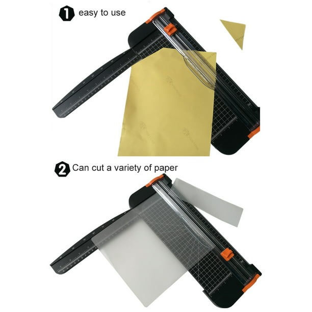 Cortador de papel, guillotina de papel, con herramienta de corte de papel  de hoja afilada, cortador de papel A4, recortador duradero, para tarjetas  de