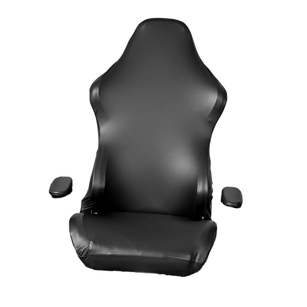 Funda para silla de juegos de computadora de oficina, silla de juegos,  protector elástico, funda para reposabrazos (negro)