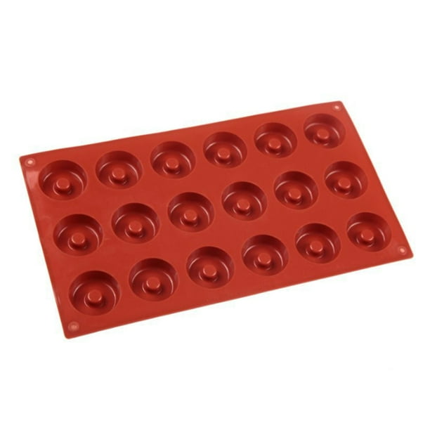DIY Donut moldes 18 cavidades antiadherente silicona Chocolate Donuts molde  hornear Pan Hugtrwg Para estrenar