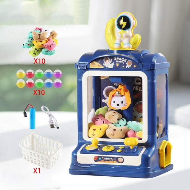 Máquina expendedora de divertidas, juguete interactivo para niños,  minimáquina expendedora, regalos para niños de 6, 7, 8 años 10 muñecas 10  bolas CUTICAT máquina de garras