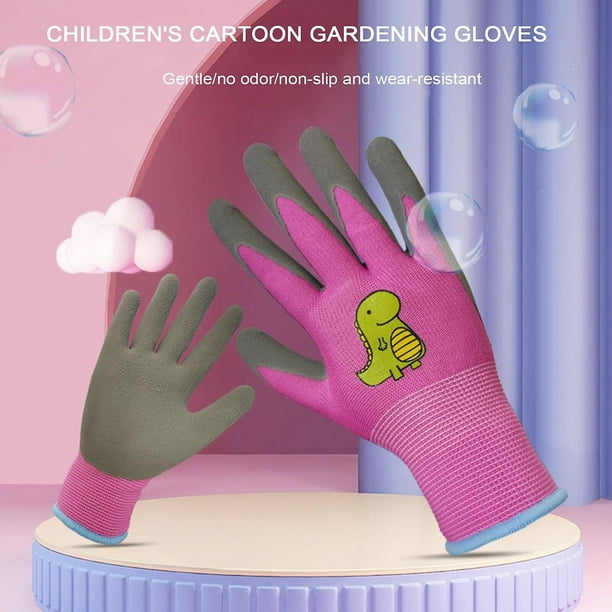 Guantes de jardinería para niños (de 3 a 6 años)