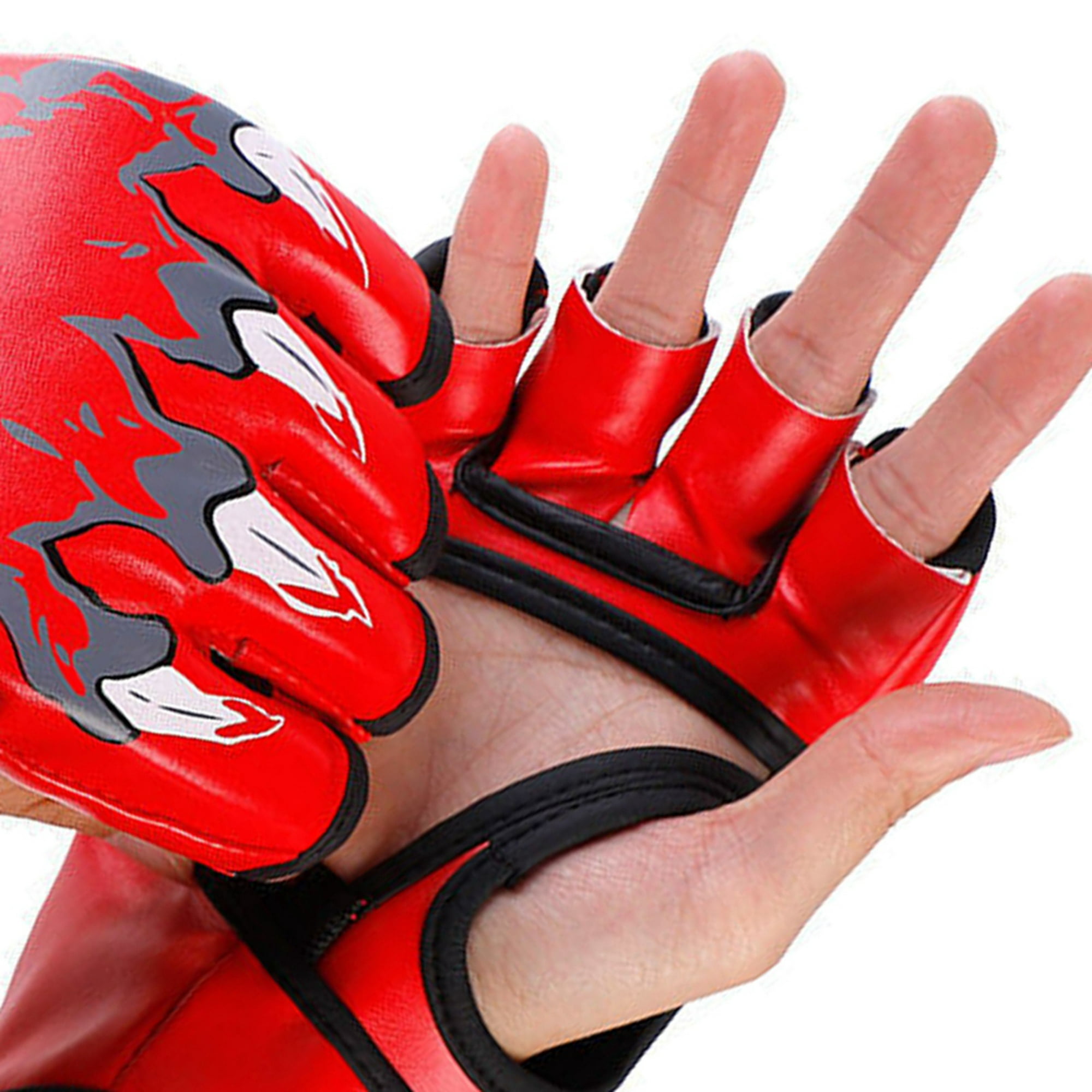 Mma-guantes de medio dedo para hombre y mujer, manoplas transpirables para  Kick Boxing, unisex - AliExpress