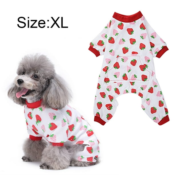 Ropa mascotas, ropa para el hogar para perros, pijamas de algodón para mascotas, pijamas de cua MFZFUKR xl | Walmart en línea
